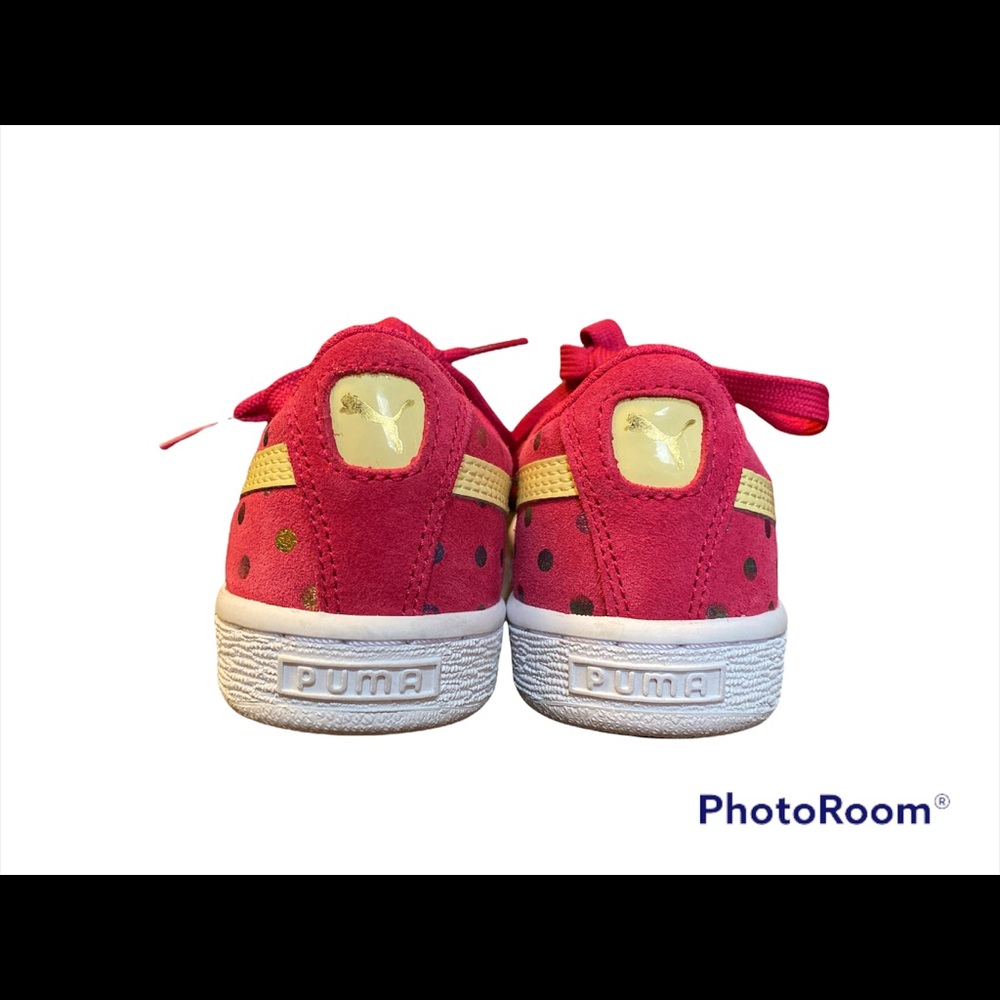 Limited addition girls Puma confetti suede sneakers